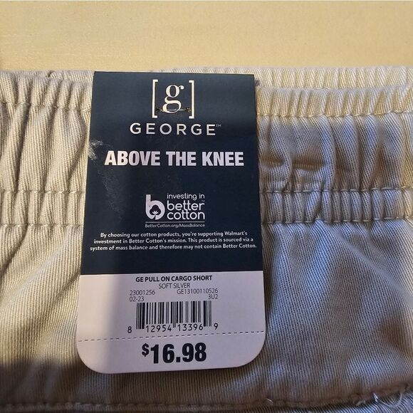 George shorts set of (2) men's large 36/38" soft silver/ Multicolored NWT - Picture 7 of 9